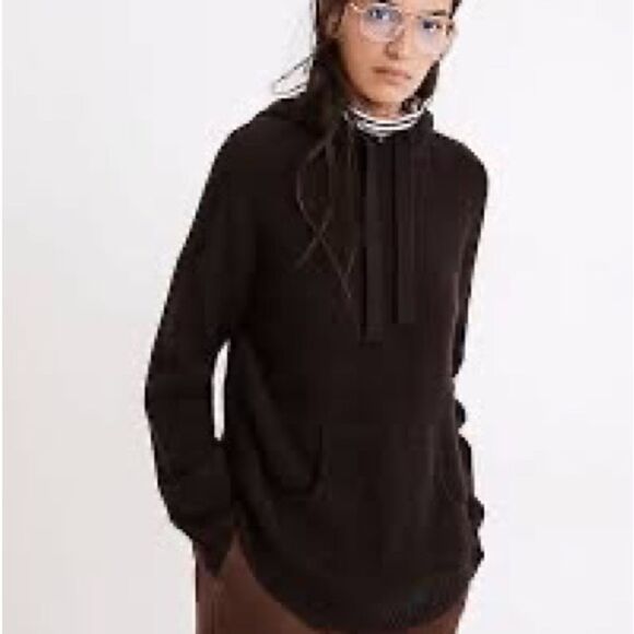Madewell Wilmington Hoodie Alpaca Wool Oversized Hoody Sweater Sz XXS - Picture 1 of 11